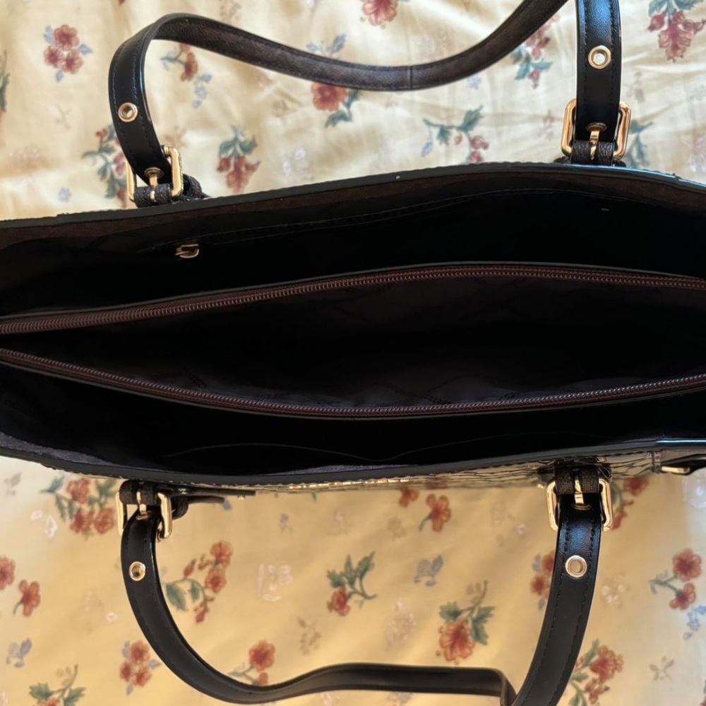 Michael Kors Brown and Black Voyager Tote Bag - Picture 6 of 8